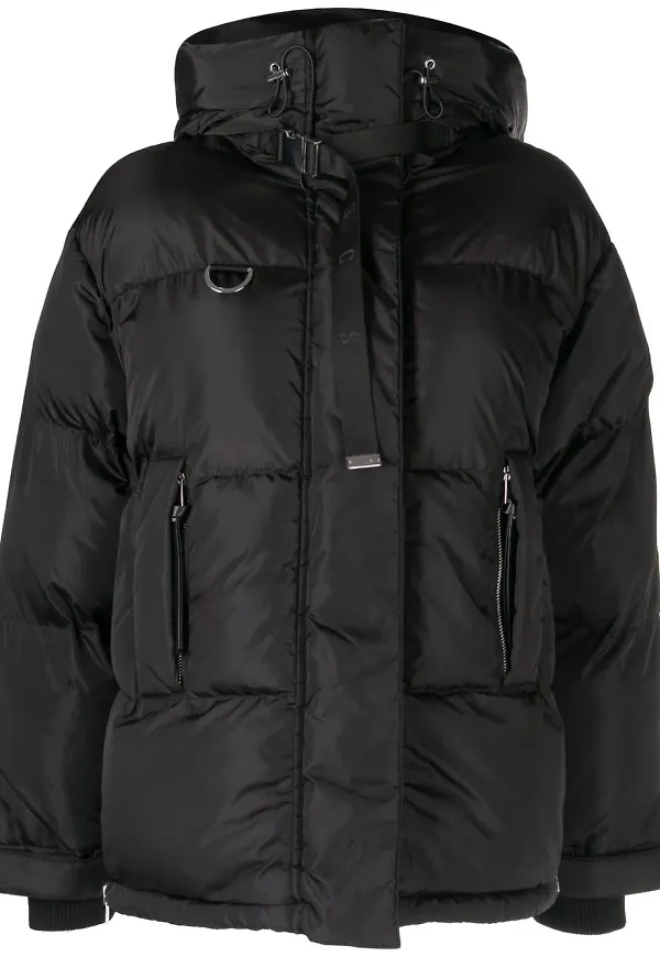 Shoreditch Ski Club Willow puffkappa med hög krage - Svart