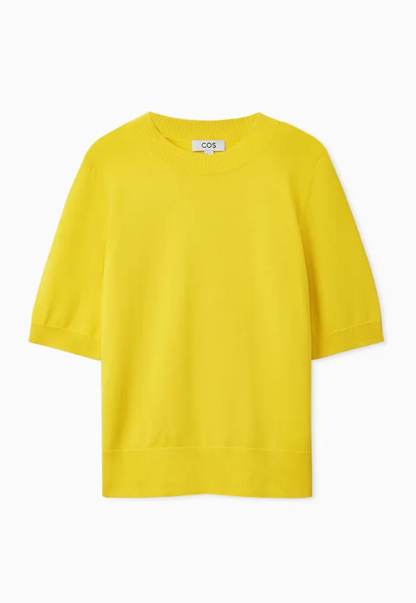 SHORT-SLEEVE KNITTED T-SHIRT