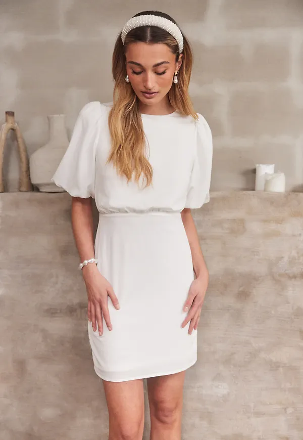 Short bow Dress