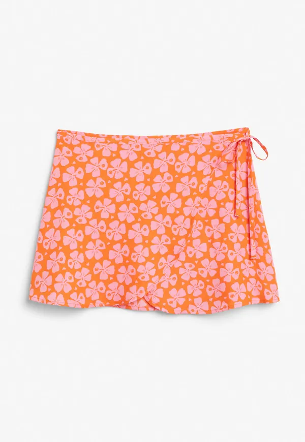 Short cotton sarong - Pink