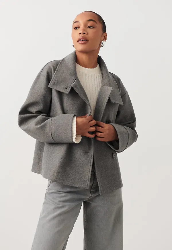 Short felt jacket