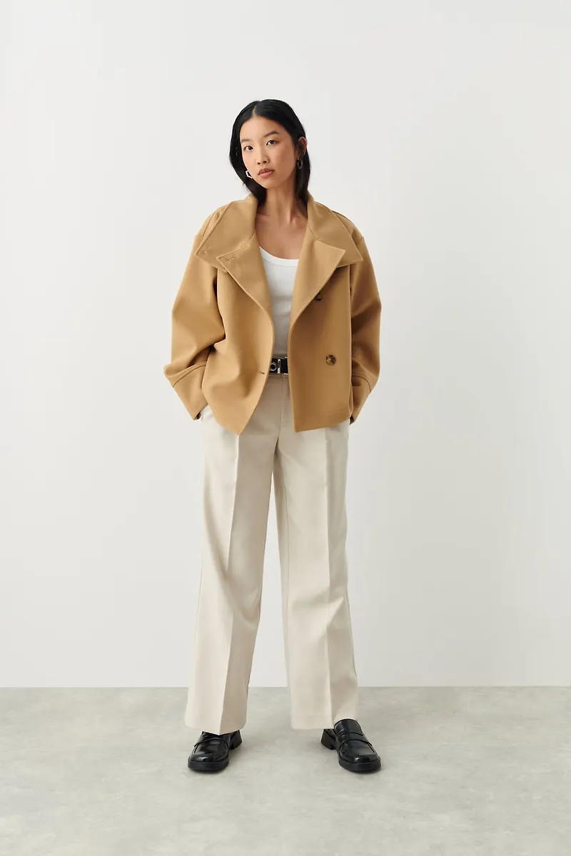 Short felt jacket
