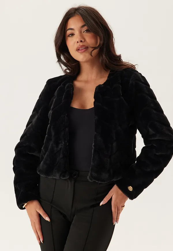 Short Party Faux Fur Jacket
