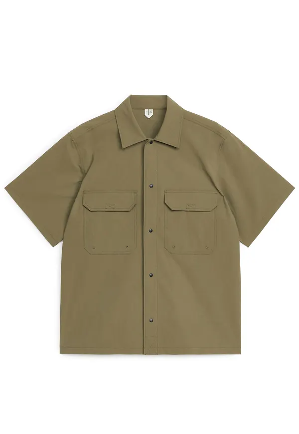 Short Sleeve Cargo Shirt - Green