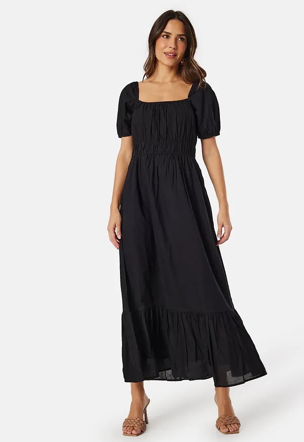 Short Sleeve Cotton Maxi Dress