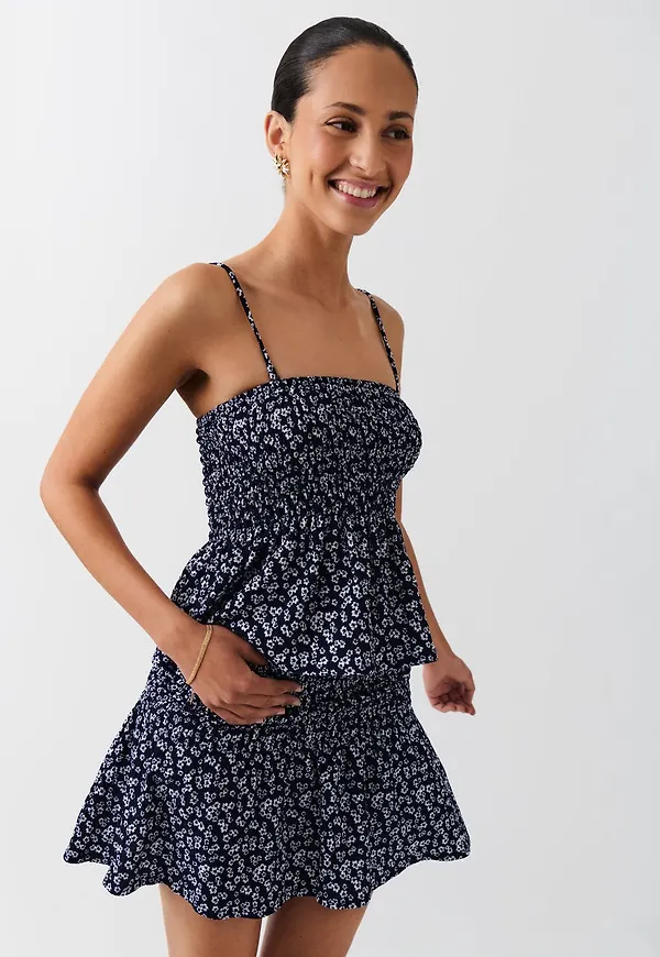 Short smock skirt