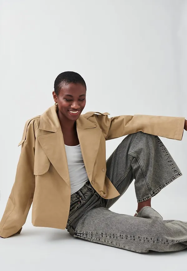 short trench coat