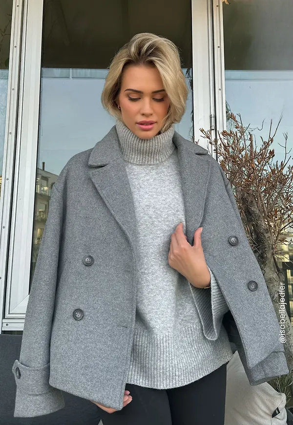 Short Wool Blend Jacket