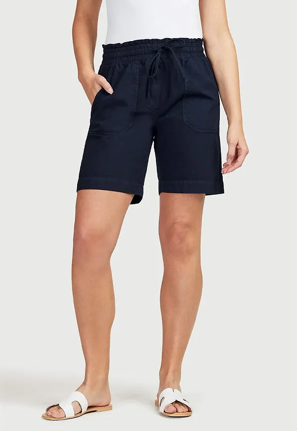 Shorts i tvättad bomull Jade