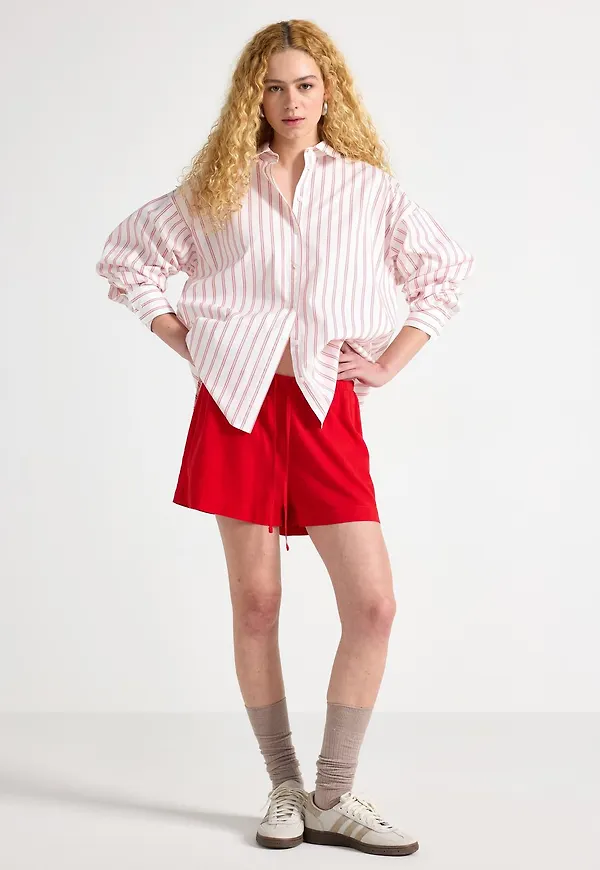 Shorts i linneblandning