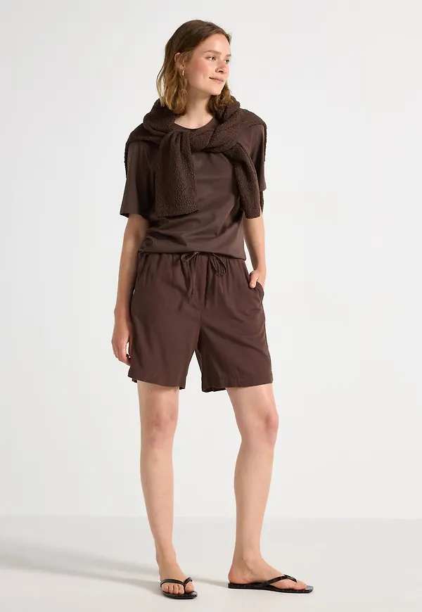 Shorts i linneblandning