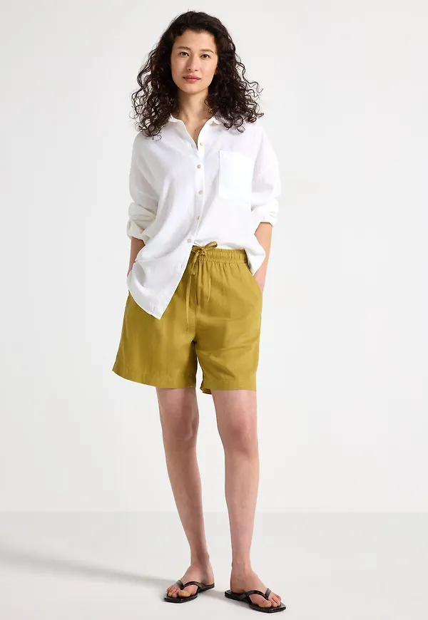 Shorts i linneblandning