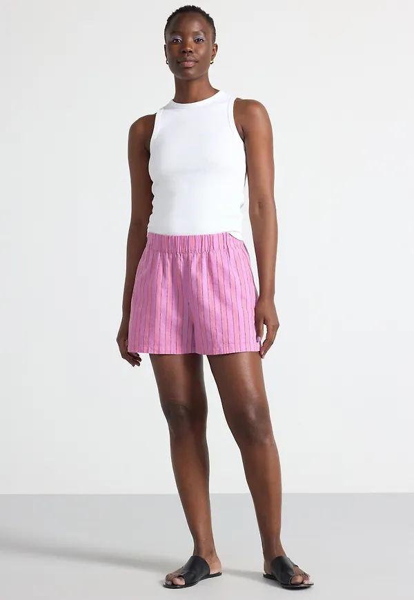 Shorts i linneblandning
