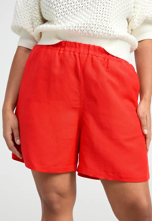 Shorts i linneblandning