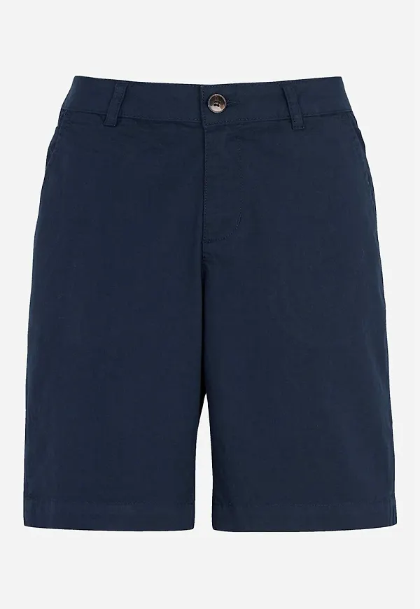 Shorts i stretchig bomullstwill