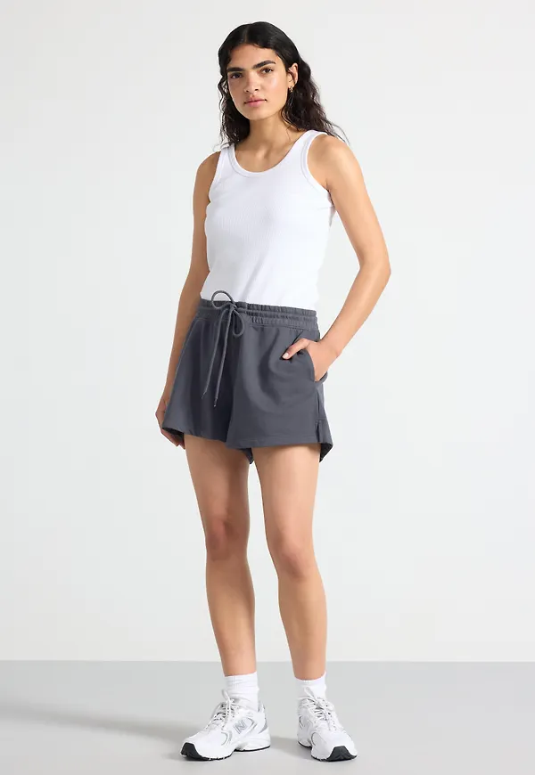 Shorts i sweatshirtmaterial