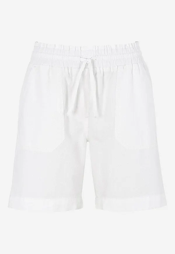 Shorts i tvättad bomull