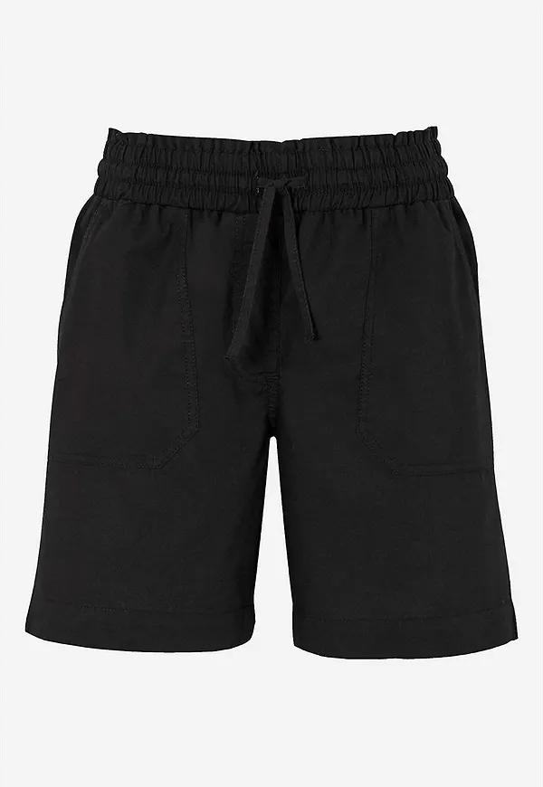 Shorts i tvättad bomull