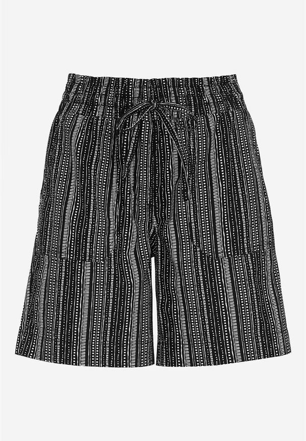 Shorts i tvättad bomull