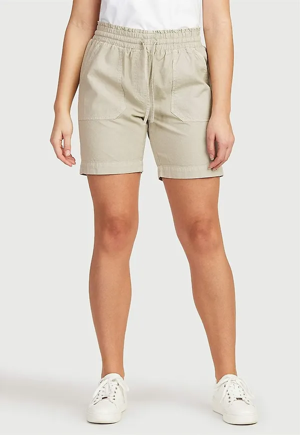 Shorts i tvättad bomull Jade
