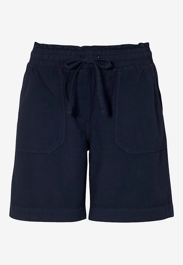 Shorts i tvättad bomull