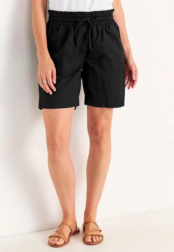 Shorts i tvättad bomull Jade