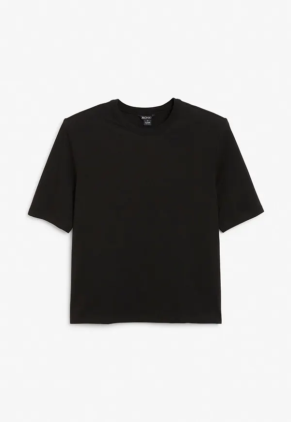 Shoulder pads t-shirt - Black
