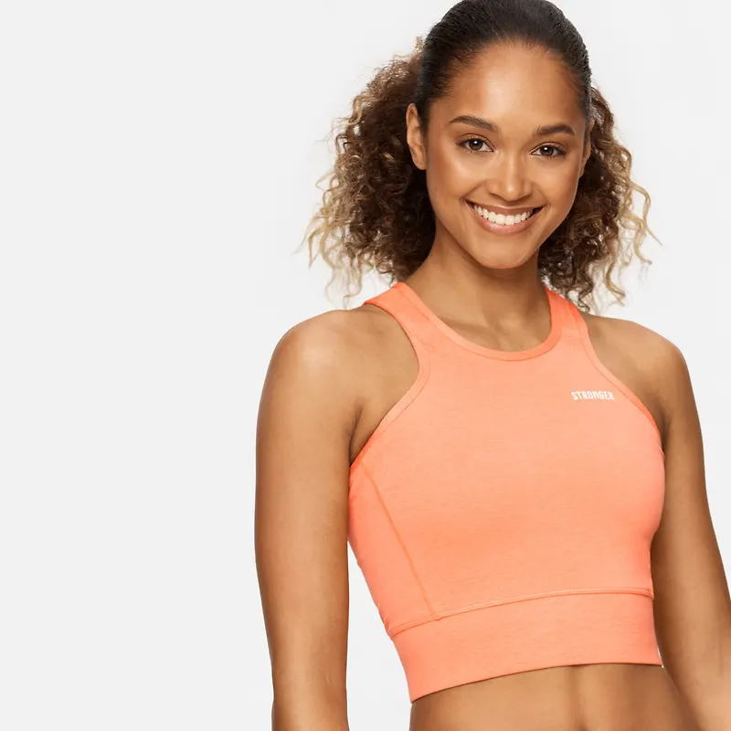 Signature Crop Top Cantaloupe Melange