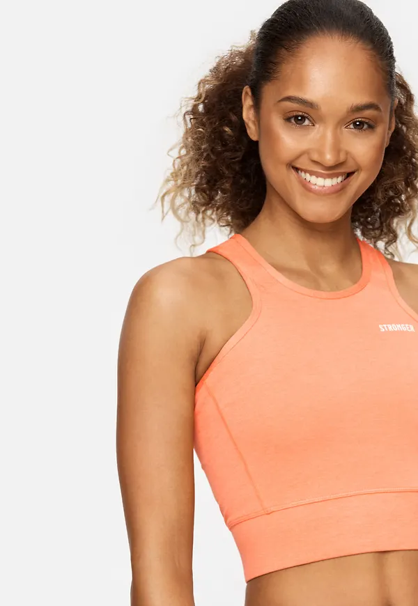 Signature Crop Top Cantaloupe Melange