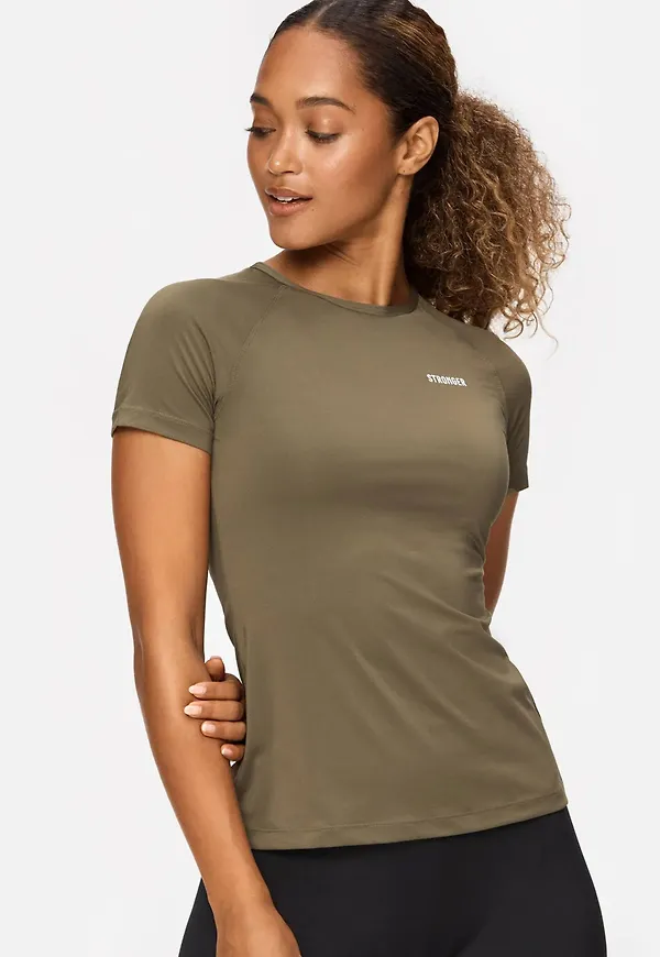 Signature T-shirt Burnt Olive