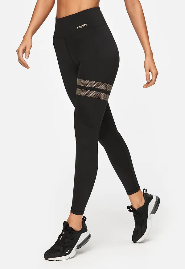 Signature Tights Gold Black