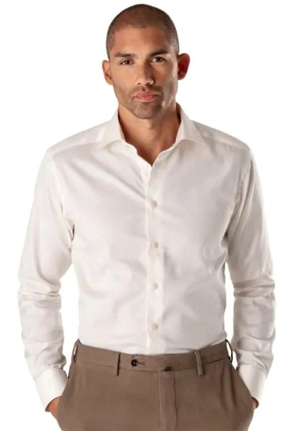 Signature Twill-skjorta Contempoary Fit
