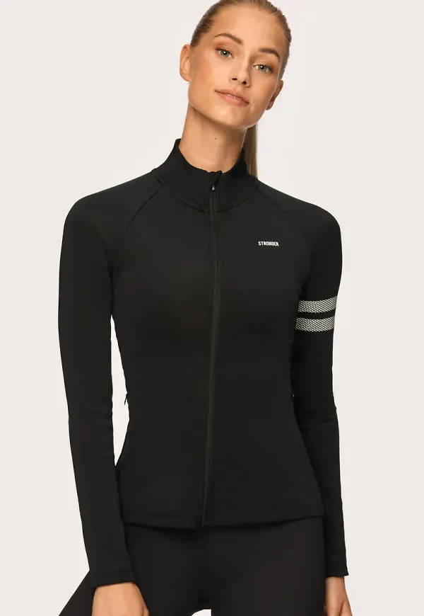 Signature Zip Jacket Black