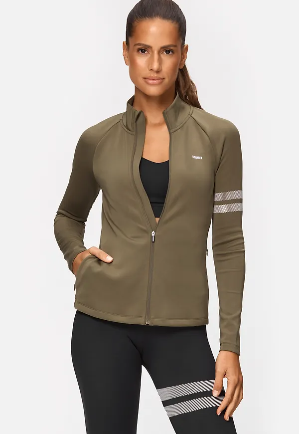 Signature Zip Jacket Burnt Olive