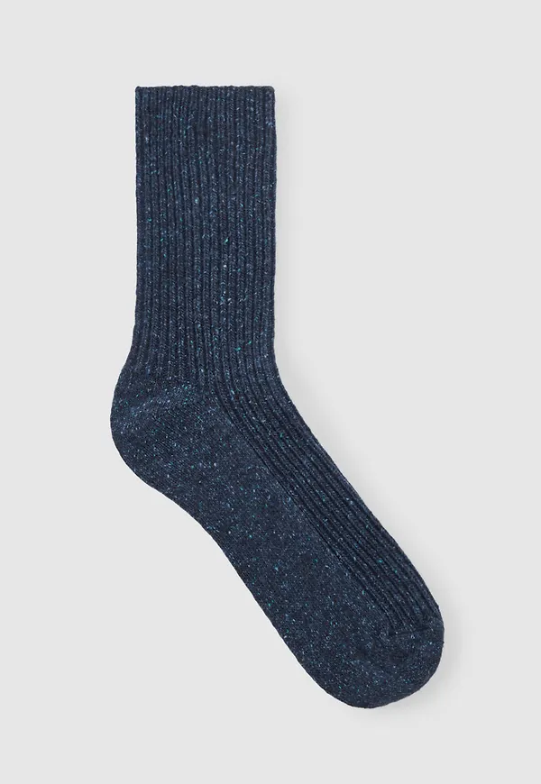 SILK-BLEND TALL ANKLE SOCKS