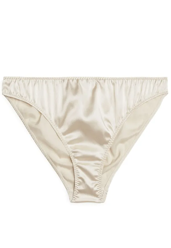 Silk Briefs - Beige