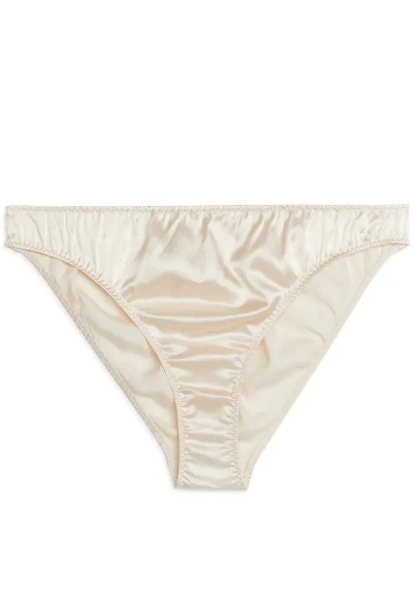 Silk Briefs - Beige