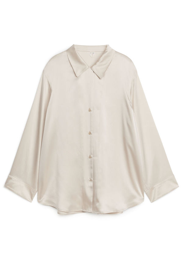 Silk Shirt - Beige