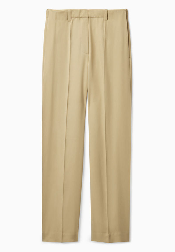 SILK TAILORED TROUSERS