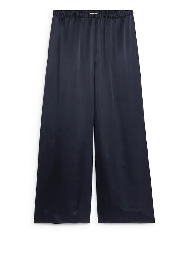 Silk Trousers - Blue