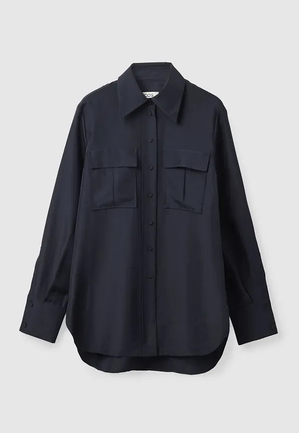 SILK UTILITY SHIRT