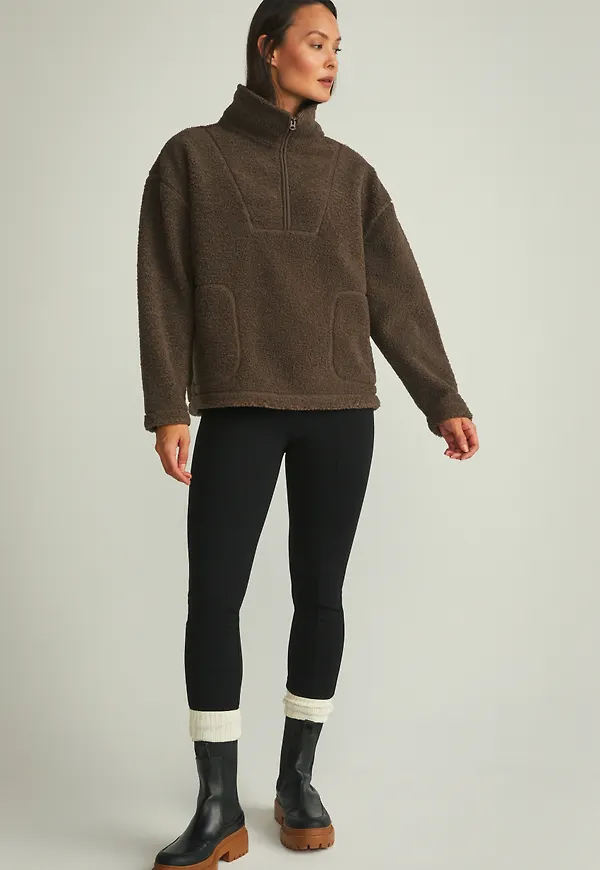 Silke pile halfzip