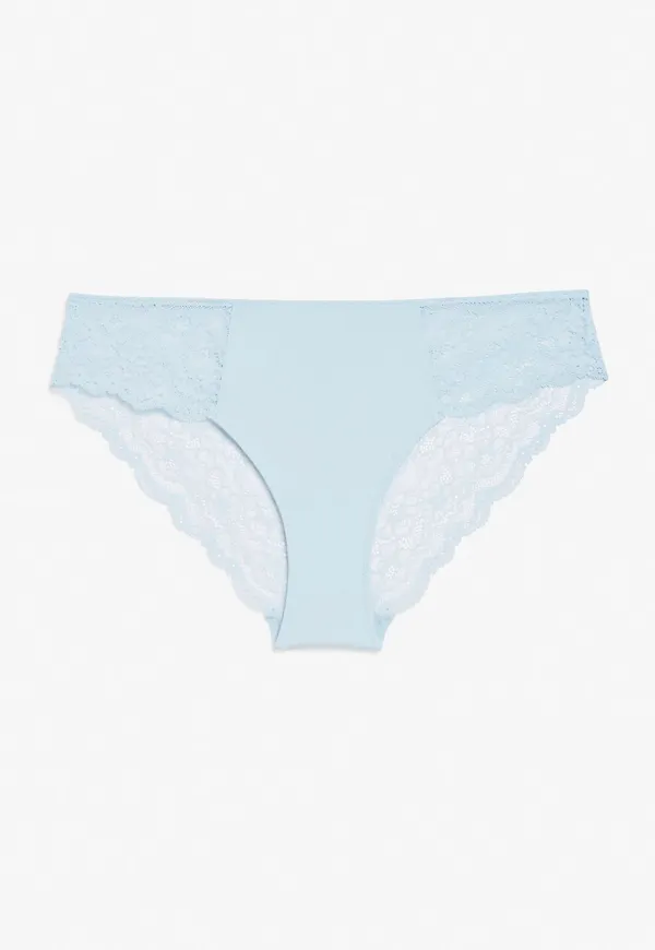 Silky lace briefs - Blue
