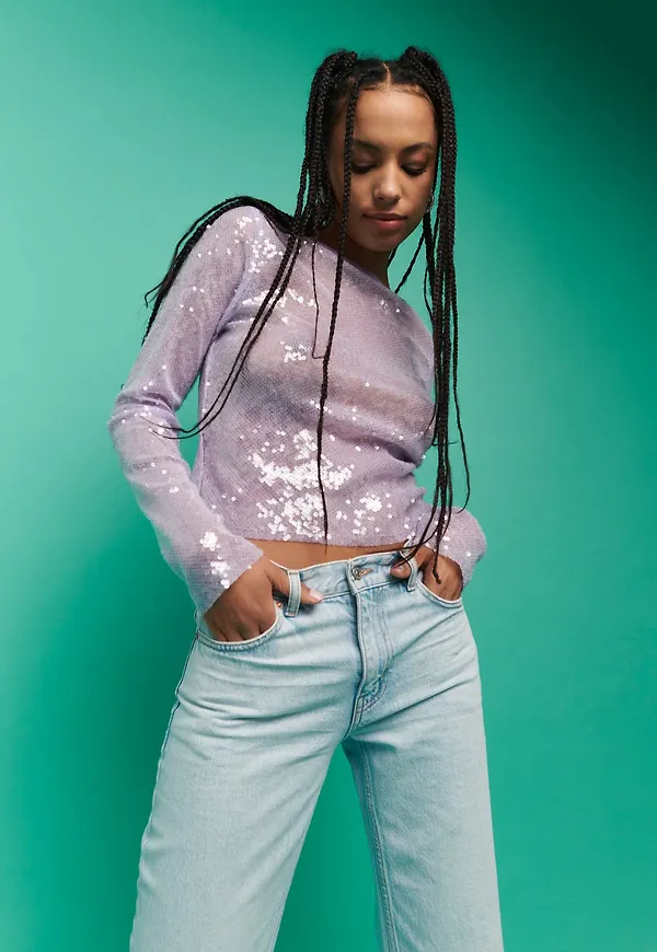Silvana sequin top