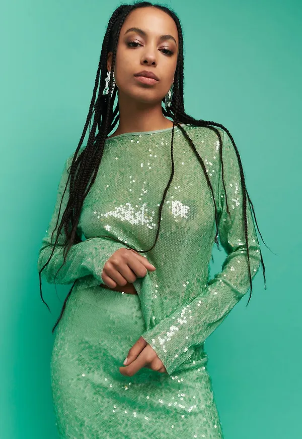 Silvana sequin top