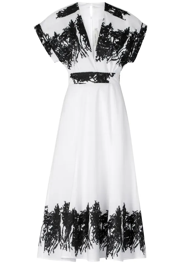 Silvia Tcherassi Laila midiklänning - Vit – Farfetch