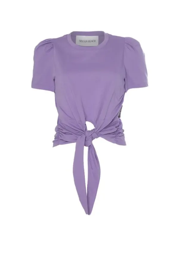 Silvian Heach Cvp22129Ts shirt Lila, Dam