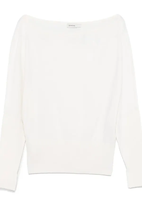 SIMKHAI Lavina off-shoulder-tröja - Vit