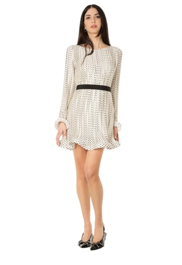 Simona Corsellini, Klänning, Dam, XS, Polyester, Kort klänning - Infinity Summer mönster