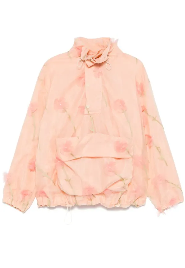 Simone Rocha skiktad cargojacka med lock - Rosa